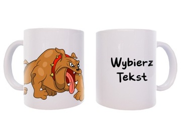 KUBEK Z NADRUKIEM NA PREZENT ZŁY PIES Z NAPISEM