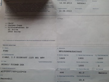 Ford C-MAX II Minivan 1.0 EcoBoost 125KM 2013 Ford C-Max I właściciel, zdjęcie 36