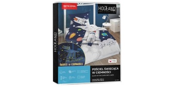 Космические планеты-ракеты Постельное белье FLUO 160Х200 светящееся