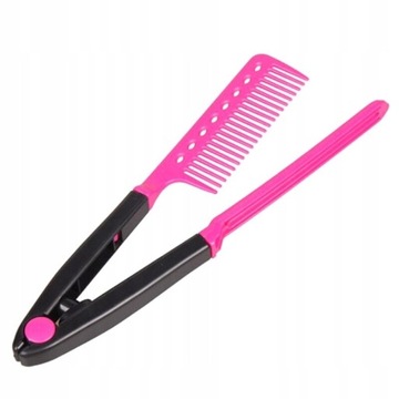 Hot V Type Hair Straightener Comb Folding Hair Com