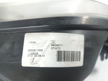 DACIA LOGAN 06-13 SVĚTLOMET SVĚTLO LEVÝ PŘEDNÍ OE 8200211005
