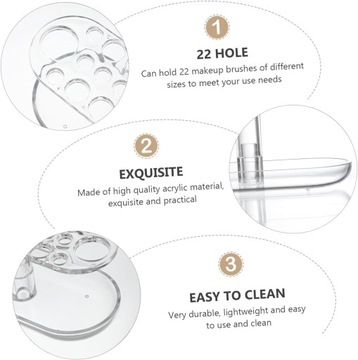 1 подставка для хранения кистей для макияжа, поворотная подставка