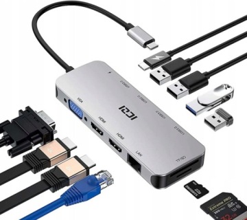 Levná Dokovací Stanice Pro Připojení Usb Notebooku Dell, Nabíjí Usb-c