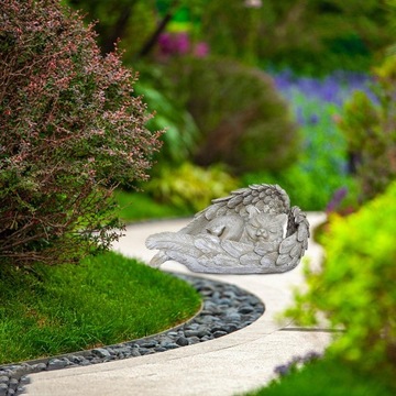 Статуя ангела-собаки/кошки ручной работы высотой 12 см из смолы