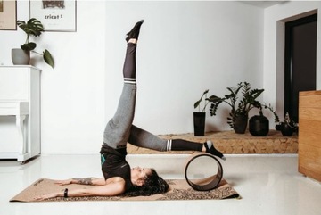 ДЕРЕВЯННЫЙ КУБИК ДЛЯ ЙОГИ 2 ШТ. + ПРОБКОВОЕ КОЛЕСО ДЛЯ ЙОГИ НАБОР ENERO FIT ECO
