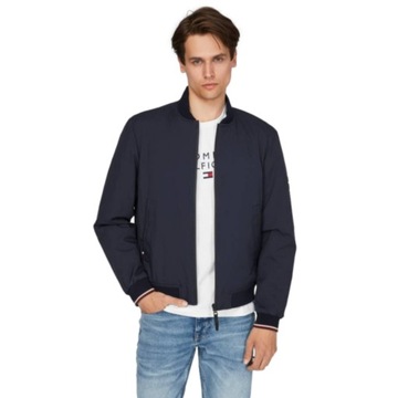 -40% TOMMY HILFIGER KURTKA BOMBER GRANATOWA S