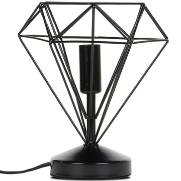 LAMPKA LAMPA DRUCIAK LOFT STOŁOWA NOCNA DO SYPIALNI DIAMENT H 24CM
