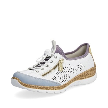 Женская спортивная обувь Rieker Ажурная вставка Memosoft, кроссовки Max Komfort