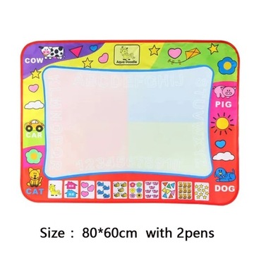 Water Drawing Mat & 2 Pens Water Doodle Mat Writing Doodle Board Coloring B