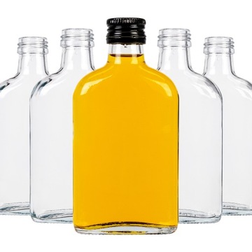 5X BUTELKI 200 ML PIERSIÓWKA+ZAKRĘTKA NA NALEWKI