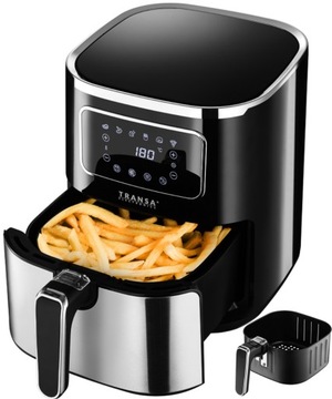 FRYTKOWNICA BEZTŁUSZCZOWA FRYTOWNICA INOX 6 PROGRAMÓW XXL 5L 1700W