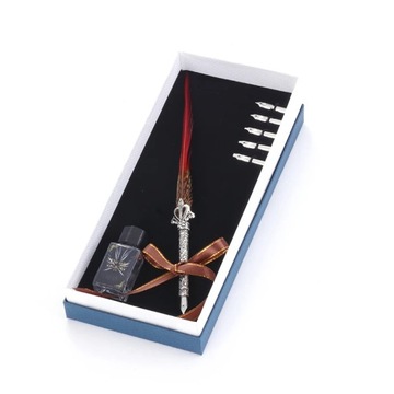 Набор чернил для перьевой ручки, винтажная перьевая ручка, школьные канцелярские товары, принадлежности для дня рождения