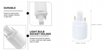 G24d Conversion Lamp Head E27 Adapter 16 Pcs