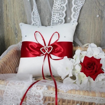 Wedding Crystal Satin Ring Pillow Ring Bearer Ring