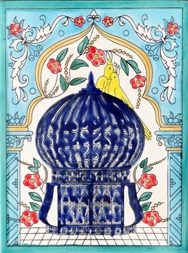 DEKORACYJNA KAFLA ARABSKA 25x33 @ MAROKO @ TUNEZJA