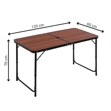 Стол складной, туристический, кемпинговый, садовый, КЕМПИНГ, АЛЮМИНИЙ, Светлый