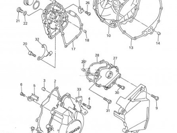 5EB1541A0000 YAMAHA STAY,CRANKCASECOVE
