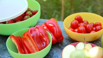 Набор кухонных мисок с крышками, 4 шт.
