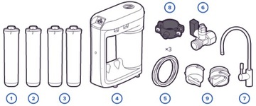 RO ФИЛЬТР АКВАФОР RO-206S HoReCa ОБРАТНЫЙ ОСМОС