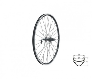 Koło tylne KELLYS KLS DRAFT V-brake R, 26