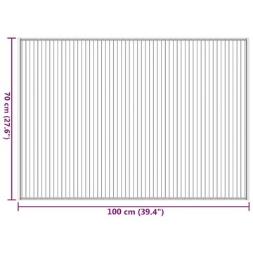 Dywanik bambusowy 70x100 cm, czarny