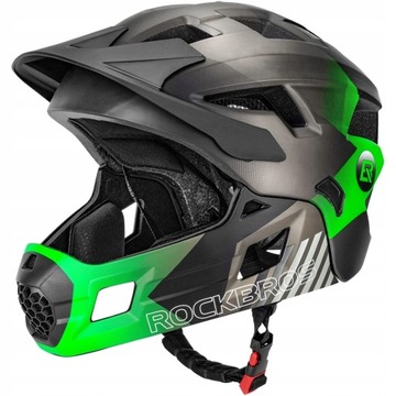 Kask rowerowy dziecięcy, Szczękowy, Ochronny na rower, hulajnogę, ROCKBROS