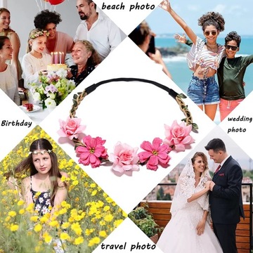 6 sztuk wianek kwiatowych do wianek komunijny