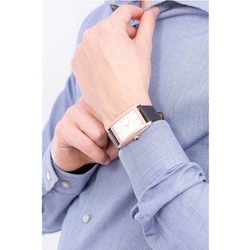 Emporio Armani Retro Klasyczny prostokątny zegarek