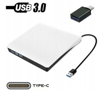 ПРИВОД CD DVD USB 3.0 ЗАПИСЬ Внешний тип C