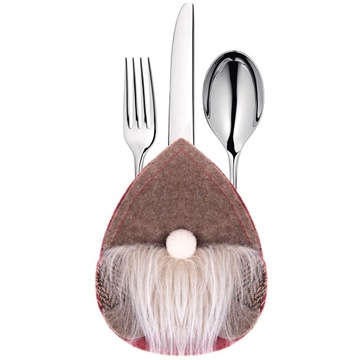 РОЖДЕСТВЕНСКИЕ НАСАДКИ ДЛЯ СТОЛОВЫХ ПРИБОРОВ УКРАШЕНИЕ СТОЛА ЭЛЬФЫ РОЖДЕСТВЕНСКОЕ УКРАШЕНИЕ 2шт.