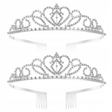 Dziecięca opaska do włosów Tiara Crystal Princess