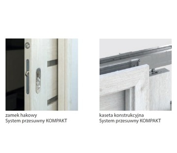 Раздвижная дверь в стене Кассетная PORTA Kompakt 90