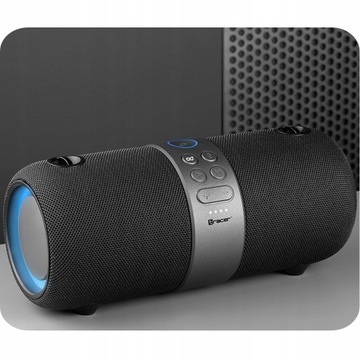 MOCNY GŁOŚNIK MOBILNY TWS BT 5.0 USB JACK 30W LED