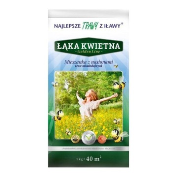 TRAWY Z IŁAWY MIESZANKA TRAW ŁĄKA KWIETNA 1KG