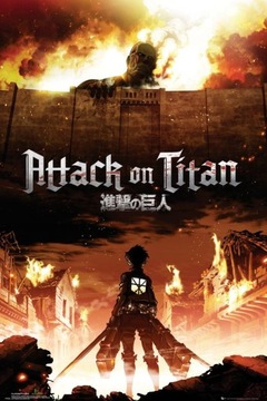 Atak Tytanów. Attack On Titan Key Art - plakat