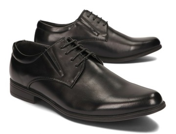 BUTY MĘSKIE WIZYTOWE ELEGANCKIE MXC-415 CZARNY 41