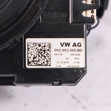 AUDI A1 8X PŘEPÍNAČ KOMBINOVANÝ KROUŽEK POD VOLANT ULOŽENÍ MINCE 5K0953569AL