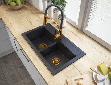 NEXO GOLD KITCHEN смеситель с выдвижным изливом