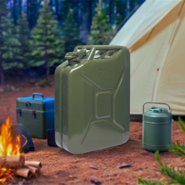 Металлическая канистра 20 л Топливный бак Масло Бензин Сырая нефть + ТВЕРДАЯ воронка