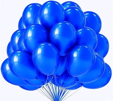 BALONY NIEBIESKIE 27CM ZESTAW XXL 50SZT