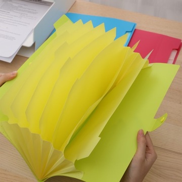 Папка-гармошка, защелка, DELI А4, 8 отделений, СЕРИЯ РИО, РОЗОВЫЙ