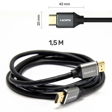 Кабель HDMI Unitek C137W 2.1 1,5 м, черный
