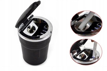 АВТОПЕПЕЛЬНИЦА ВМЕСТО КРУЖКИ, КОРЗИНА СВЕТОДИОДНОЙ ПОДСВЕТКИ