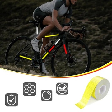 Самоклеящаяся контурная светоотражающая лента, зеленая в рулоне, 25 м, предупреждение, 5 см.