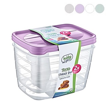 ZESTAW POJEMNIKÓW POJEMNIKI 6000ML 2SZT 1018 MIX