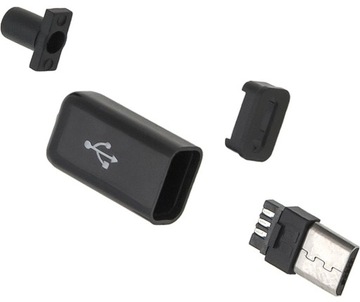 Wtyk micro USB typ B do lutowania na kabel