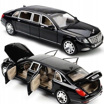 1:24 Mercedes Maybach S600 Limuzyna Odlewany Metal