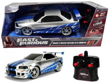 Nissan Skyline GT-R 2.4GHz 1:16 Jada RC zdalnie sterowany Fast & Furious