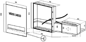 Почтовый ящик со встроенным видеодомофоном DUO