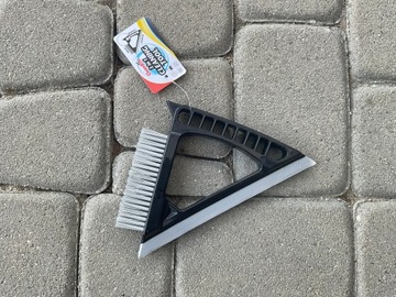 SZCZOTKA DO FUG SZCZELIN skrobaczka ściągaczka WĄSKA PŁYTEK KĄTÓW AUTA 3w1